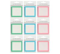 Blocco note adesive con glitter, trasparenti, traslucidi, autoadesivi, pastello, trasparenti, per ufficio, scuola, pianificazione, piccole cose da fare, per vedere attraverso le note, forniture per