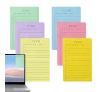 Blocco note adesive in inglese, blocco note per lista delle cose da | Blocco note a righe inglesi | Pianificatore quotidiano colorato per casa, spazio di lavoro, sala studio e scuola