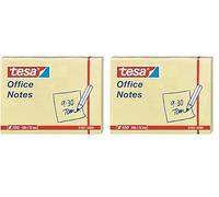 Blocco Note Adesivo tesa® Office Notes 100x75 mm, Giallo (Confezione da 2)