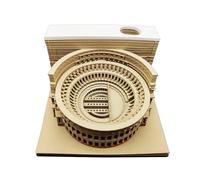 Blocco note Calendario 3D 2026 - Lettera acrilica 10 x 10 x 5,2 cm | Blocco note con design compatto, planner di registri, tracker di abitudini, mini calendario da scrivania 3D rimovibile | Est