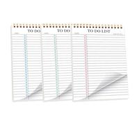 Blocco Note Checklist Bambini | 3 Pezzi A5 Pianificatore Programma Senza Data,Agenda Business Taccuino,per Studenti Insegnanti Project Manager Casalinghe Scrittori Consulenti