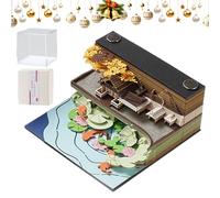 Blocco note con calendario 2026, carta per appunti 3D da staccare, organizer per pianificazione da scrivania, blocco decorativo per pianificazione giornaliera, per la decorazione della casa