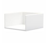 Blocco note con dispenser, blocco note a cubo, riutilizzabile, per casa, ufficio, lavoro, scuola, brevi appunti e promemoria (bianco)