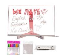 Blocco note con messaggio luminoso - 20 x 30 centimetri, blocco da scrivania fluorescente dal , supporto regolabile, superficie della lotteria | ristorante Strumento didattico in classe Luce