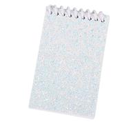 Blocco note con rilegatura a doppia spirale, 20 fogli non foderati, piccoli taccuini tascabili con paillette scintillanti, per scrivere quaderni portatili