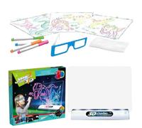 Blocco note da disegno fluorescente - Tablet Plotter Magico Luminoso Per, Lavagna da Schizzo Fluorescente Che Al Buio | Giocattolo Di Pittura Educativa Effetto 3D, Strumento Di Apprendimento