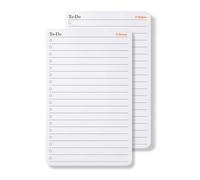 Blocco note da scrivania piccolo Notsu To Do List, confezione da 2 | Blocchi note minimalisti con lista delle cose da fare e carta spessa di alta