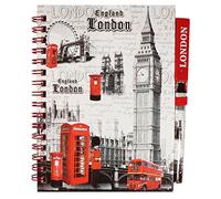 Blocco note e penna formato A6, souvenir turistico di Londra, Inghilterra, Big Ben (1 grigio Big Ben)