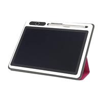 Blocco Note Elettronico Flessibile, Blocco da Disegno Tablet LCD da 9 Pollici per Forniture Aziendali (Rosso (con custodia in pelle))