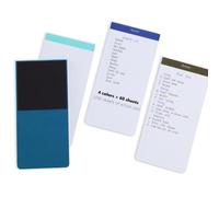 Blocco note estetico per lista delle cose da fare, con magneti per frigorifero, confezione da 4 pezzi per lista della corsa e pianificatore dei pasti per mamme impegnate, 60 fogli di carta senza