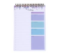 Blocco note giornaliero, 52 fogli, elenchi di blocchetti per appunti, appunti cose da, lista di controllo, promemoria giornaliero portatile per shopping e vacanze