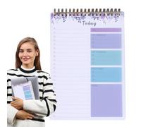Blocco note giornaliero con lista di controllo portatile, robusto, 52 fogli | Cose da fare Memo Writing Pad Organizzazione Pianificazione per Vacanze Shopping Daily Task Promemoria Fogli Robusta Org
