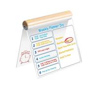 Blocco note illuminato - Acrilico, blocco messaggi luminoso intelligente, schermo di scrittura cancellabile colorato con display touch attivato | Kit di strumenti di pianificazione educativa creativo