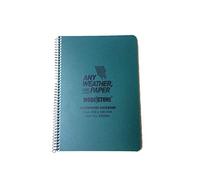 Blocco note impermeabile a spirale laterale A5 (100 pagine/50 fogli) - modello militare - verde