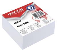 Blocco note incollato bianco 85 x 40 x 85 mm