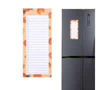 Blocco note magnetico per frigorifero, con pagine da strappare, motivo frutta, agenda giornaliera multiuso, organizer per lista delle cose da, 50 fogli durevoli