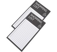 Blocco Note Magnetico per Lista della Spesa, Nero | Carta, Portatile e Facile da Scrivere, Non Sbava Né Trapassa, Adatto come Regalo