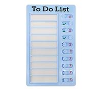 Blocco note multiuso per liste controllo delle cose da, 12, 7 x 20, 3 cm, regolabile, per liste controllo per auto, casa, aule, da parete, magnetico, carino, per donne, uomini, lavoro