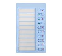 Blocco note multiuso per liste controllo delle cose da, 12, 7 x 20, 3 cm, regolabile, per liste controllo per auto, casa, aule, da parete, magnetico, carino, per donne, uomini, lavoro