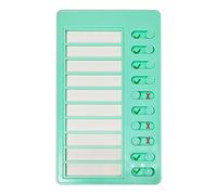 Blocco note multiuso per liste controllo delle cose da, 12, 7 x 20, 3 cm, regolabile, per liste controllo per auto, casa, aule, da parete, magnetico, carino, per donne, uomini, lavoro