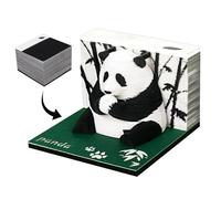Blocco note, note autoadesive,Note adesive Blocco note in cartone Panda | Blocco note per decorazione ufficio staccabile, pianificatore decorativo, scultura su carta natale, arte per