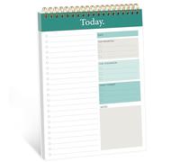 Blocco note per la lista delle cose da fare, blocco note giornaliero, 16.5x24.9 cm, blocco per la pianificazione della lista di controllo per la produttività del lavoro e organizzato personale