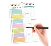 Blocco Note Per La Pianificazione Dei Pasti - 52 Fogli Organizzatore Alimentare Blocco Di Pianificazione, Per La Lista Della Spesa E Pianificatore Pasti,per Parete Cucina Casa Porta