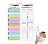 Blocco note per la pianificazione dei pasti settimanali, 52 fogli per lista della spesa, organizer per alimenti e blocco di pianificazione, l'agenda dei pasti e la lista della spesa, per la casa, la