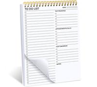 Blocco note per lista delle cose da fare, agenda giornaliera a doppio lato, per lista delle cose da fare, 16,5 x 24,9 cm, con lista di controllo per la produttività
