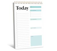 Blocco note per lista delle cose da fare, agenda giornaliera con 52 fogli da strappare, organizer per scrittura non datata per attività quotidiane e obiettivi, lista di controllo delle attività a