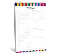 Blocco note per lista delle cose da fare, agenda giornaliera con 52 fogli da strappare, organizer per scrittura non datata per attività quotidiane e obiettivi, lista di controllo delle attività a