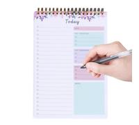 Blocco note per lista delle cose da , supporto per promemoria | Blocco note per scrivere promemoria per le vacanze scolastiche e la pianificazione quotidiana