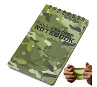 Blocco note per tutte le condizioni atmosferiche, portatile, 7,6 x 12,7 cm, con copertina rigida a , impermeabile, per studenti, lavoro, scuola, università, viaggi, scrittura, affari, uso