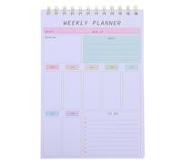 Blocco Note Pianificatore Settimanale A5 Spirale, Carta Liscia | Pianificatore Settimanale A5, Tracciamento Attività Giornaliere, Carta che Limita Passaggio Dell'inchiostro, Stile Minimale