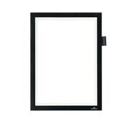 Cornice adesiva Duraframe Note A4 - pannello magnetico - 21x29.7 cm - nero - Durable