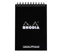 Blocco note Rhodia Wirebound A6 Dot - Nero