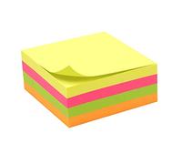 Blocco note riposizionabile 4 colori neon 320 fogli 75 x 75 mm