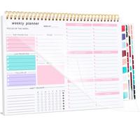 Blocco note settimanale per lista delle cose da fare, planner settimanale da scrivania con 52 fogli strappabili, planner settimanale non datato, organizer per abitudini e produttività, per casa e