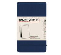 Blocco note tascabile A6 blu navy perforato di alta qualità nuovissimo con 184 p