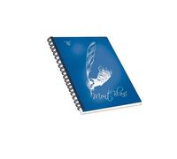 Quaderni spiralati Pigna Mont Blanc Soft Touch assortiti - rigatura 5 mm - 100 f