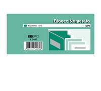 Blocco Numerato Edipro - Numeri da 1 a 1000 - 13x6 cm - E5407NEW (Assortiti Conf