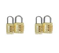 Blocco password a 3 cifre, lucchetto per bagagli in metallo ripristinabile, adatto per zaini, palestre, scuole, armadietti, recinzioni, porte, cinghie, scatole, colore oro gold Medium4