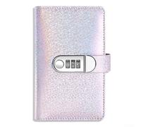 Blocco password per risparmiare denaro con archiviazione sicura, in pelle PU, per organizzare contanti e documenti, ideale per studenti (viola)