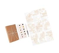 Blocco per acquerelli in carta di mucca con design a fisarmonica e 12 colori ricchi per hobbisti e progetti artistici per bambini, album da disegno ad acquerello