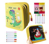 Blocco per esercizi di disegno e pittura a libro riutilizzabile portatile | Il taccuino portatile riutilizzabile mette in evidenza un blocco compatto per disegnare, scrivere e fare pratica artistica