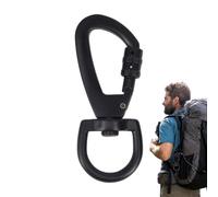 Blocco per fucili nero portatile - Ganci istantanei robusti, clip per gli occhi girevoli | Kit da trekking da campeggio all'aperto solido, Attrezzature da viaggio per zaino alpinismo con Con