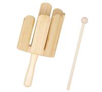 Blocco per percussioni portatile in legno con battitore | Strumento ritmico multisuono per studenti, strumento partecipazione alla lezione, pezzo gioco