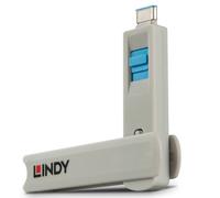 Blocco per porta USB Type C - LINDY - Kit con chiave e 4 serrature - Prevenzione accesso non autorizzato - Garanzia 2 anni