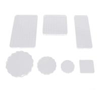 Blocco per timbri leggero in acrilico trasparente, progettato per semplificare la tua esperienza di scrapbooking fai da te con timbri in gomma montati (F)