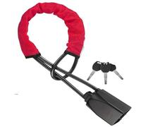 Blocco per volante cintura sicurezza dell'auto, Cavo rinforzato for bloccasterzo, multicolore, deterrente for la sicurezza automobilistica(Red)